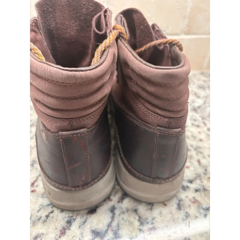 Chaco Ember‎ Leather Hiking Boots Women's 8 Mahogany Burgundy Gorpcore